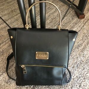 Bebe Leather Backpack Purse
